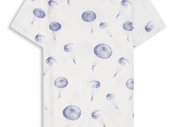 White Parachute Print T-Shirt - €64.90