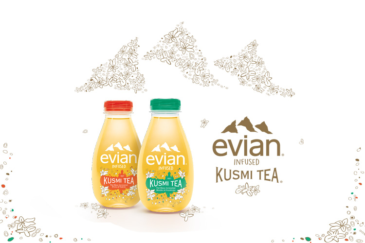 Evian infused kusmi tea mineral water lappoms lifestyle blog