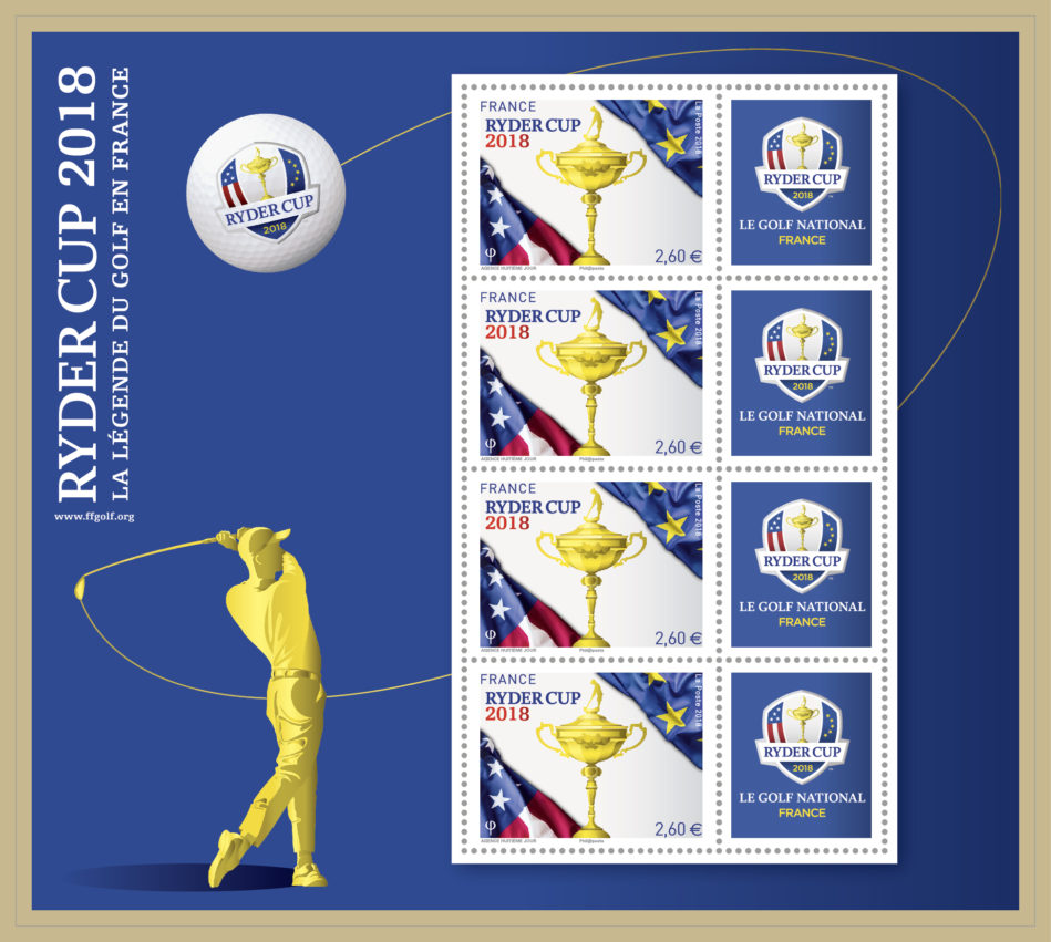 ryder cup 2018 la poste timbre federation francaise de golf lappoms lifestyle blog huitieme jour agence